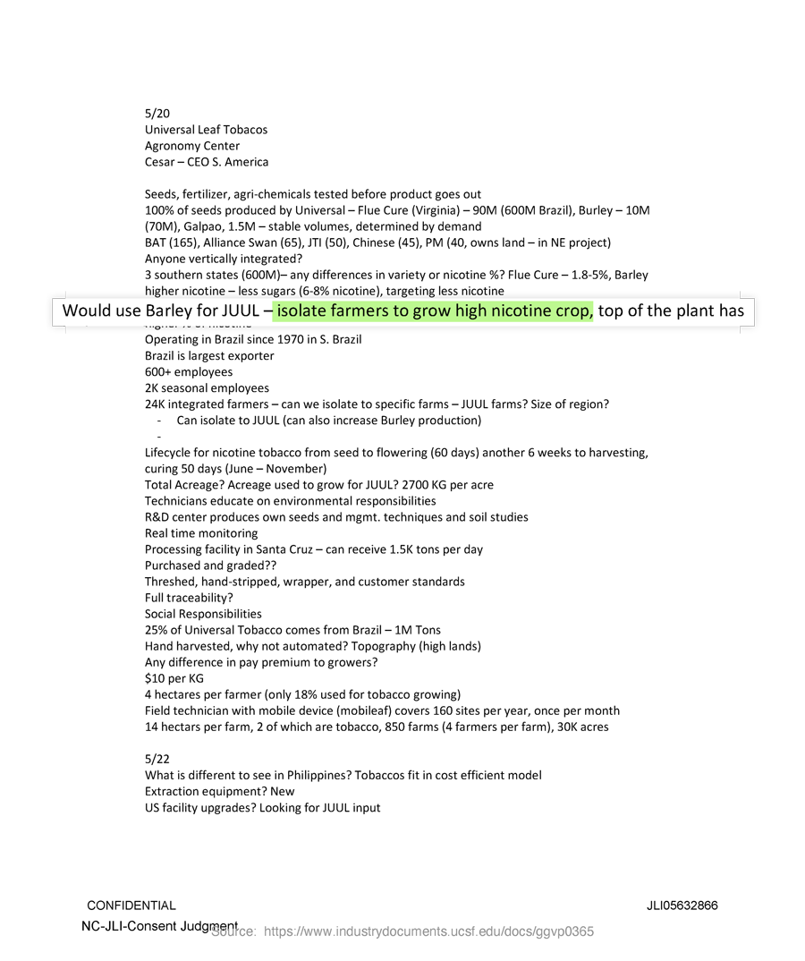 Internal JUUL document